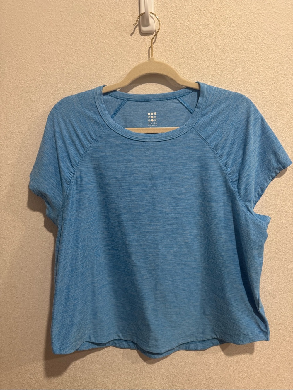 Title Nine Blue Short Sleeve Active Tee
